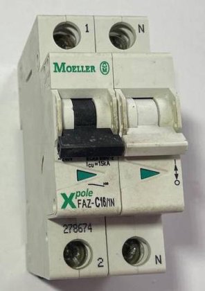 Moeller (Eaton) FAZ-C16/1N Circuit Breaker (photo 1 of 7)