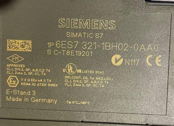 2001 SIEMENS 6ES7 321-1BH02-0AA0 SIMATIC S7 (photo 1 of 8)