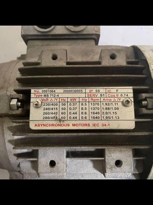 2020 ASYNCHRONOUS MOTORS IEC 34-1 MS 712-4 0801064 20080300005 (photo 1 of 4)