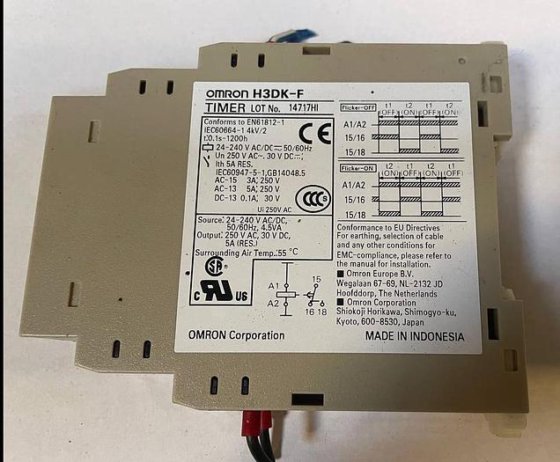OMRON H3DK-F Multifunctional cyclic time relay (Twin Timer) (photo 1 of 7)