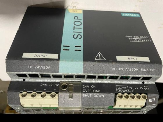SIEMENS 6EP1336-3BA00 power supplies DC 24V/20A (фото 1 из 9)